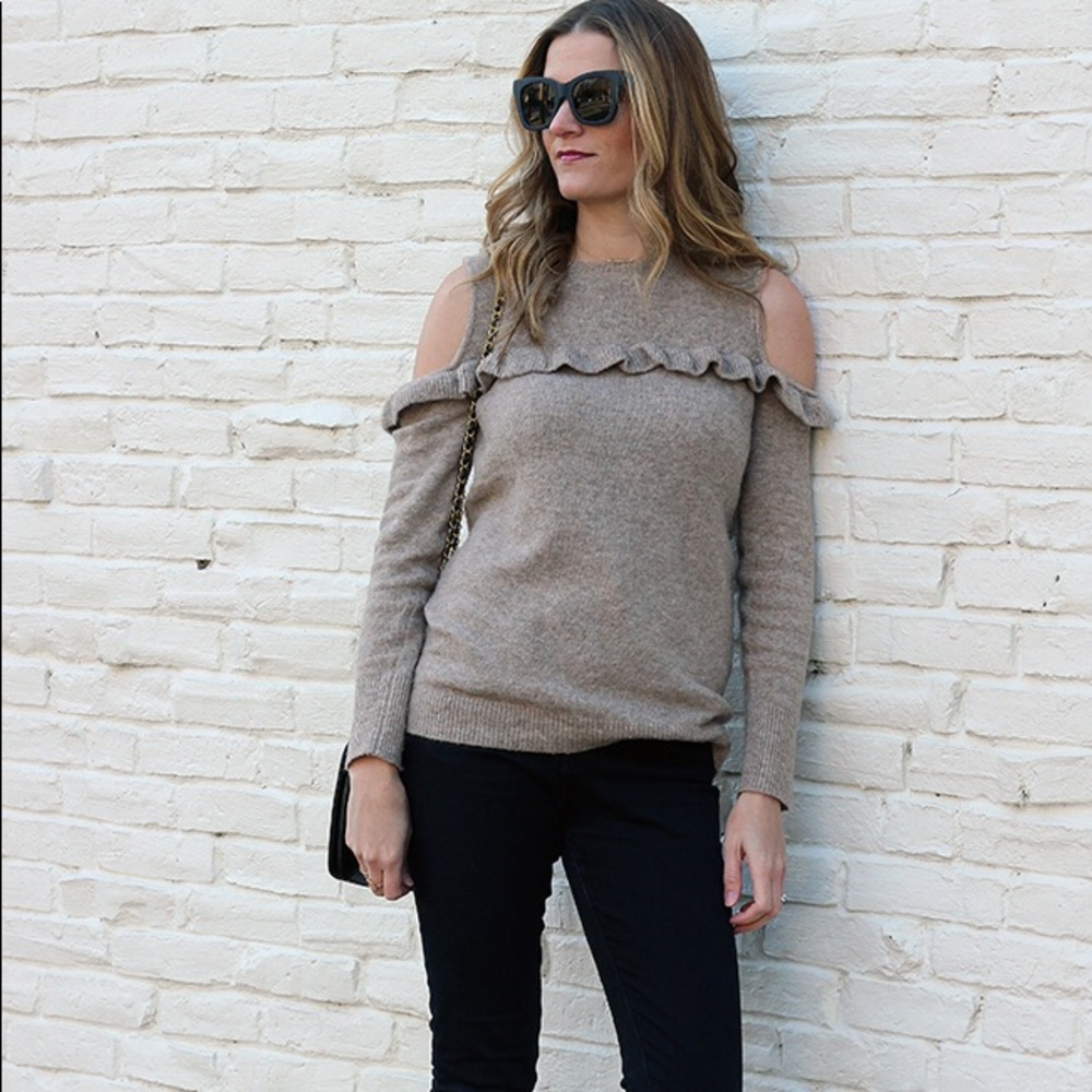 LOFT Cold Shoulder Sweater